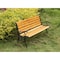 Gardenised Wooden Outdoor Park Patio Garden Yard Bench with Designed Steel Armrest and Legs QI003712 - alternate 5